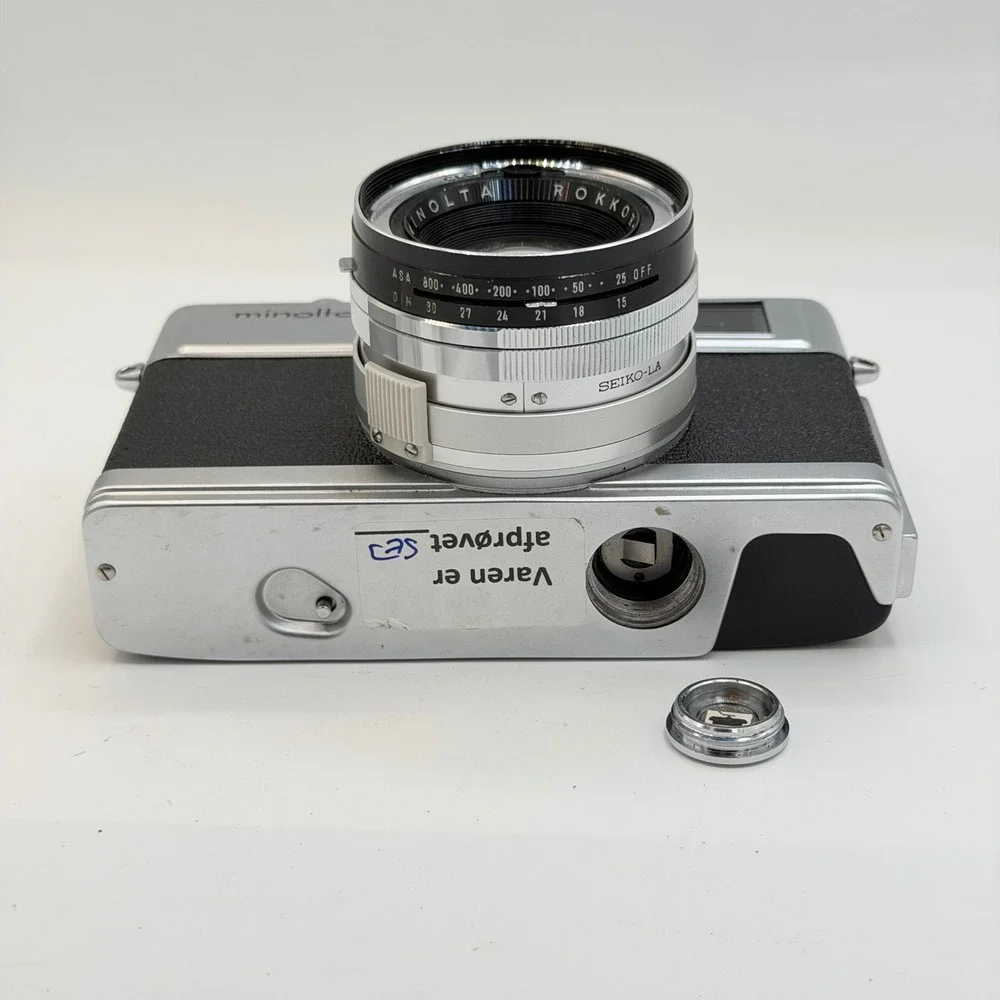 Minolta Hi-Matic 7s 35mm Rangefinder Camera Rokkor-PF 45mm f1.8 Lens TESTED